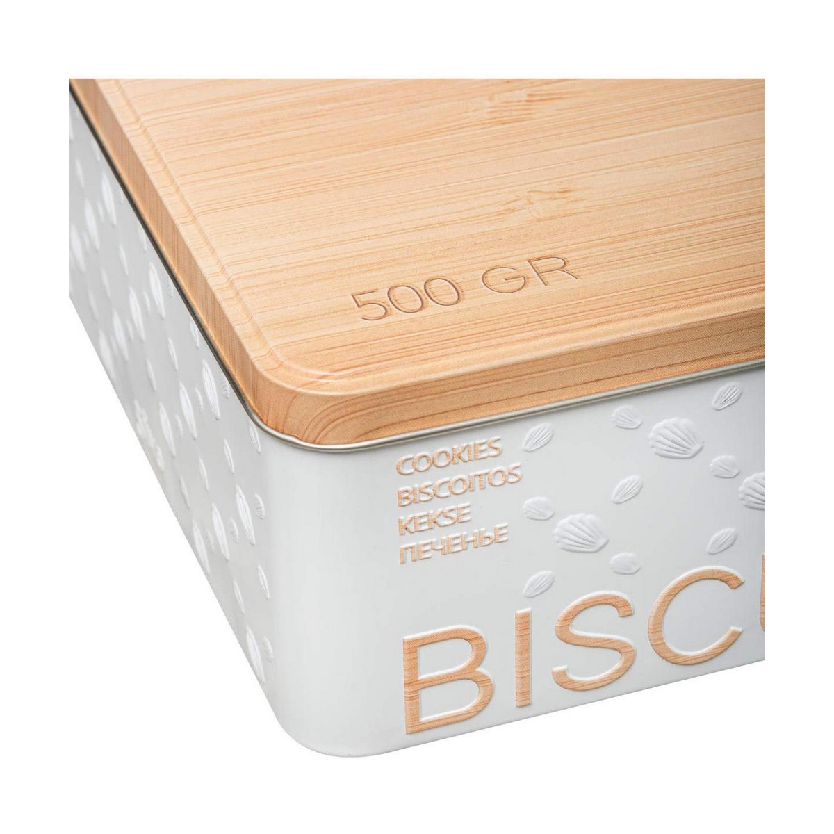 Multi-functionele Kist Nature Scandi Metaal Wit 500 gr